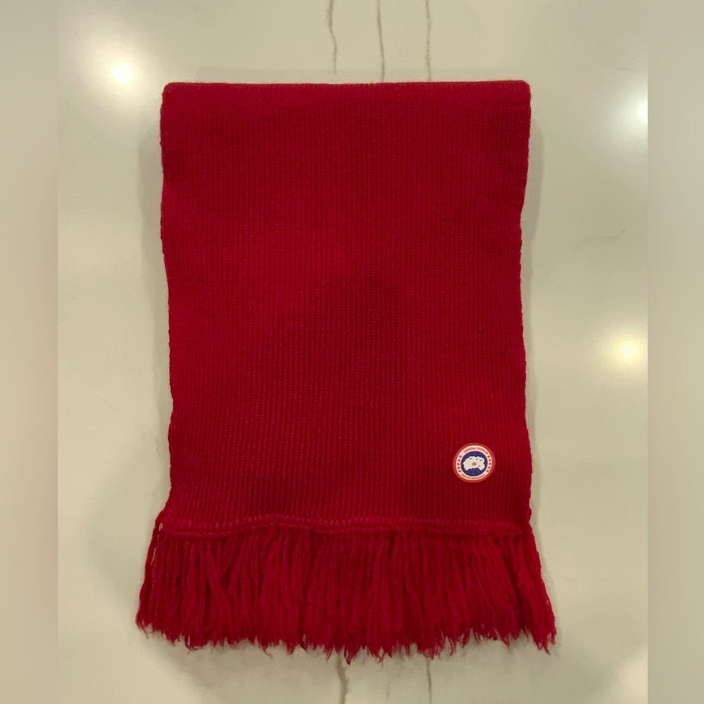 CANADA GOOSE Merino Wool Fringe Scarf